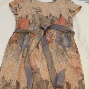 Adrianna Papell floral evening gown